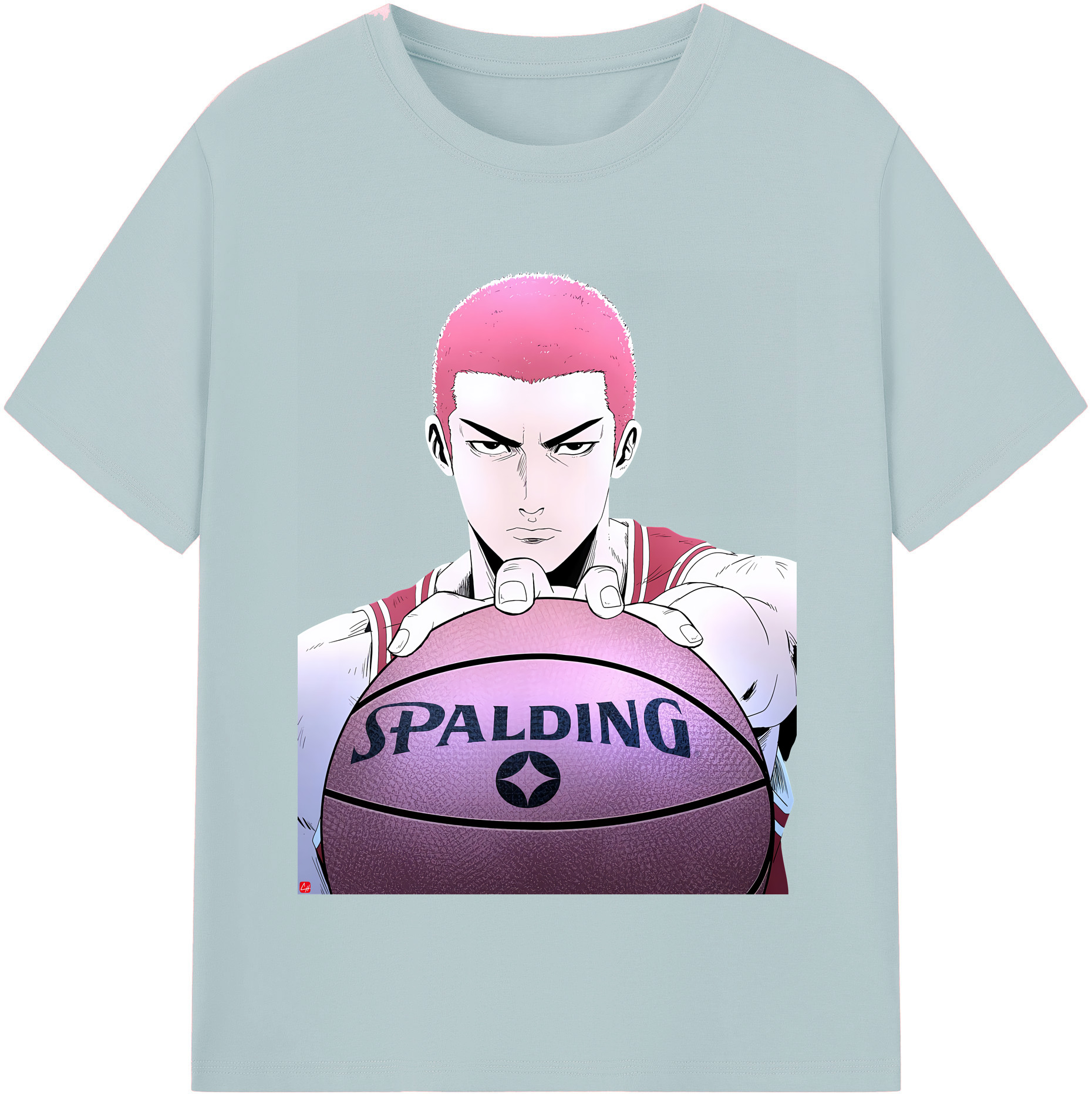 SLAM DUNK／スラムダンク 綿100％半袖Tシャツ（フロントプリント）